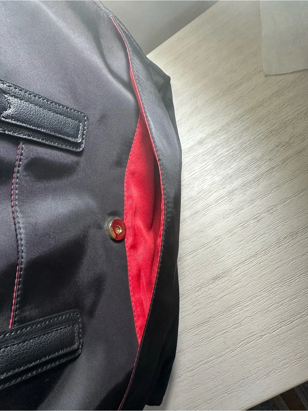 Travanti Nylon and Leather Work/Carry-on Bag